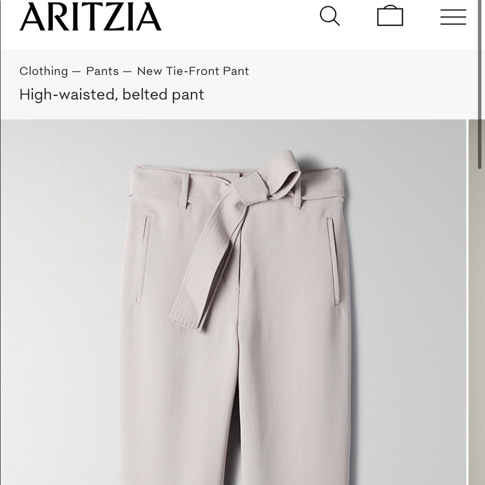 Aritzia New tie front-formerly the Jallade pant